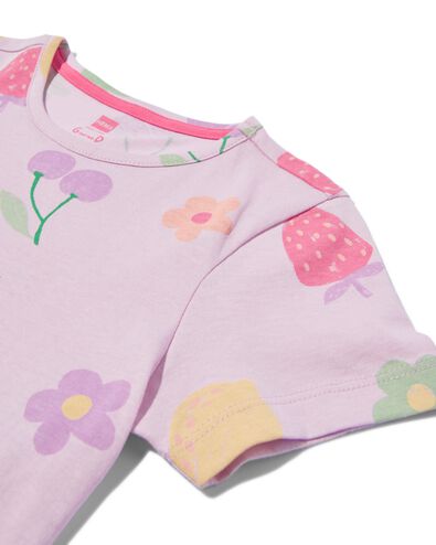 chemise de nuit enfant coton fruit lilas lilas - 23021680LILAC - HEMA