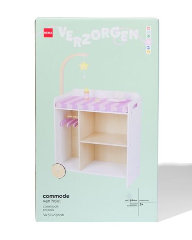 commode 81x52x29,8cm bois - 15100416 - HEMA