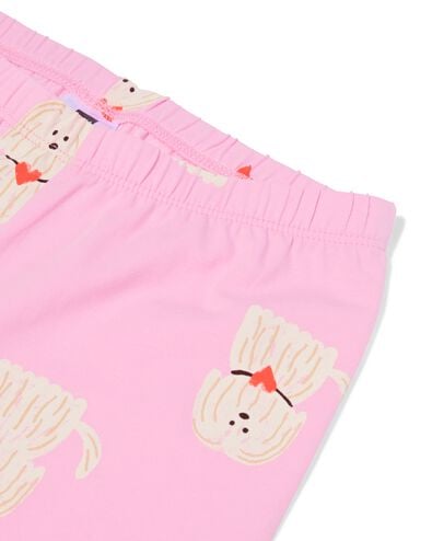 kinderpyjama met poppenpyjama honden roze roze - 23000440PINK - HEMA