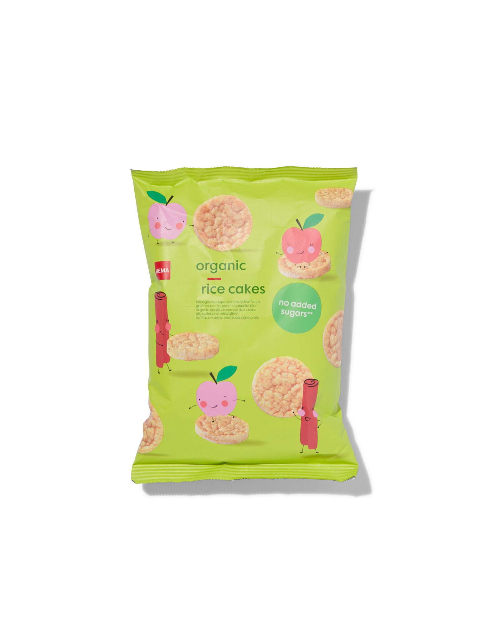biologische rijstwafels appel-kaneel 50gram - 10250020 - HEMA
