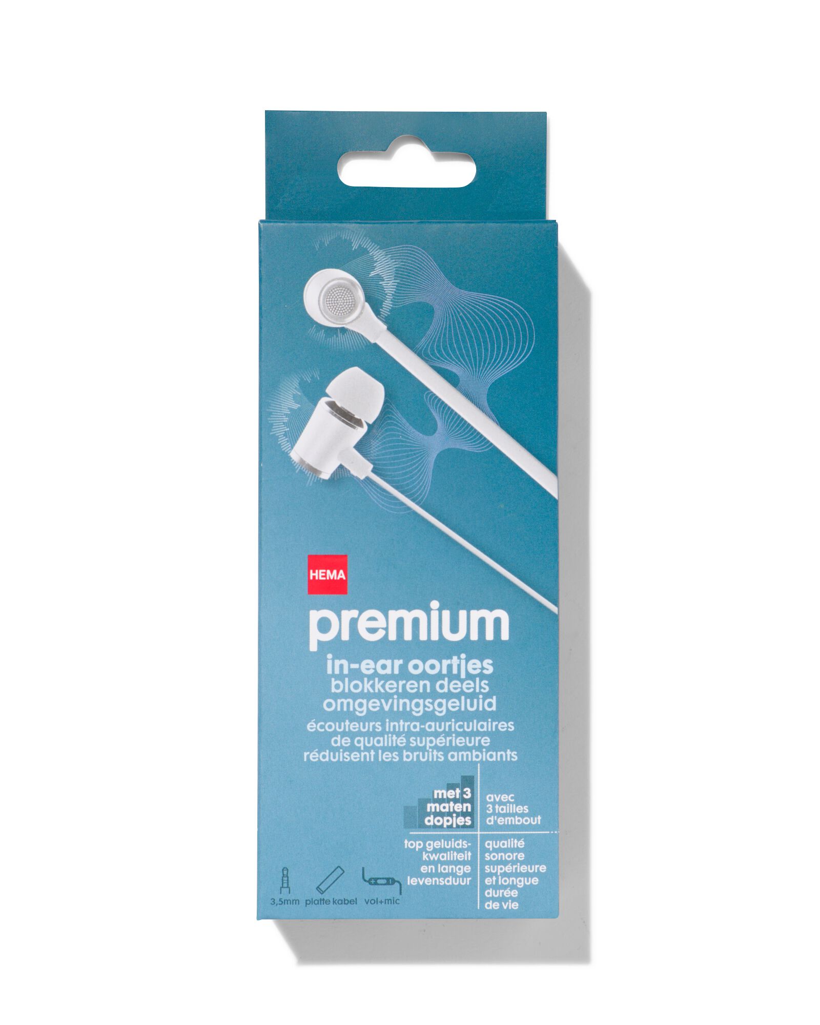 &eacute;couteurs intra-auriculaires qualit&eacute; sup&eacute;rieure blanc - 39620023 - HEMA