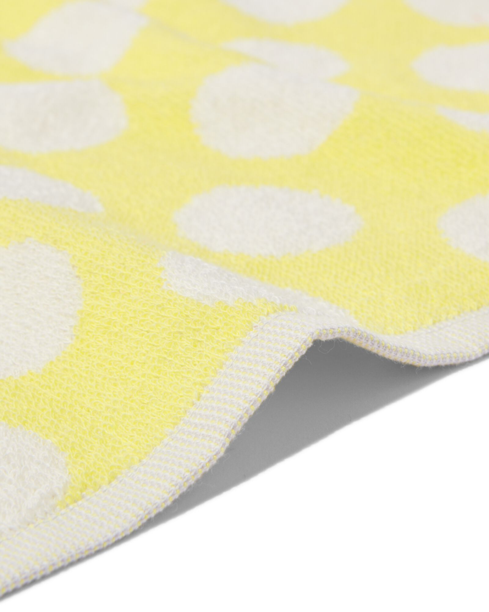 torchon de cuisine 50x50 cm coton jaune &agrave; pois - 5440014 - HEMA