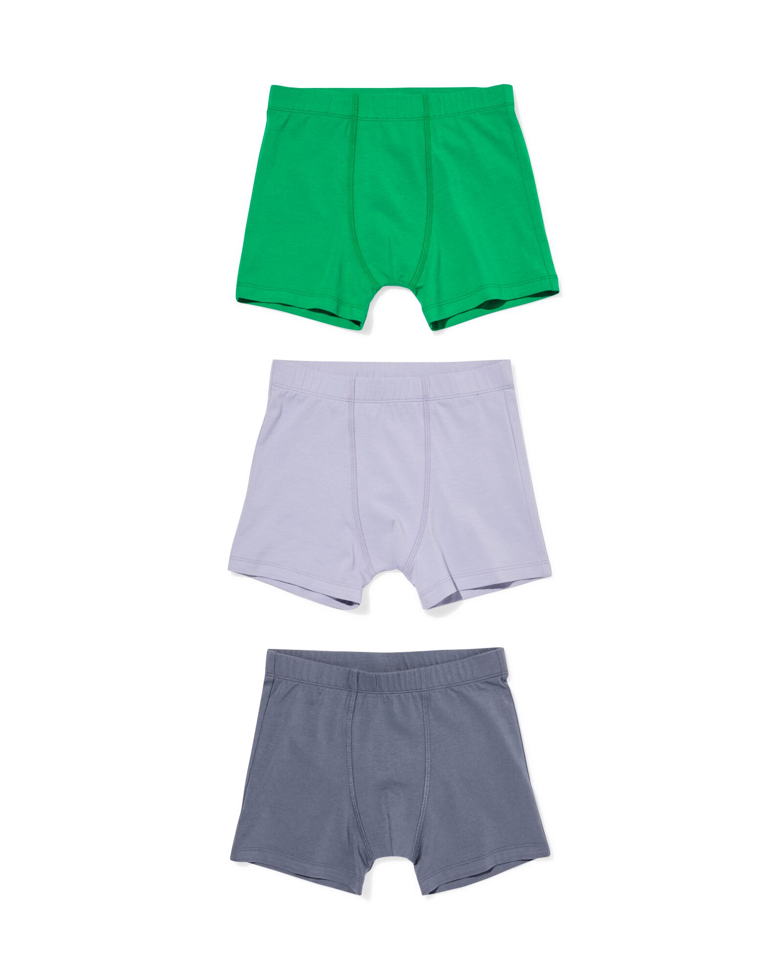 kinderboxers - 3 stuks groen groen - 19289970GREEN - HEMA