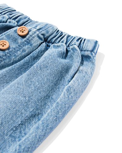 pantalon b&eacute;b&eacute; couple ample fleurs denim denim - 33058870DENIM - HEMA