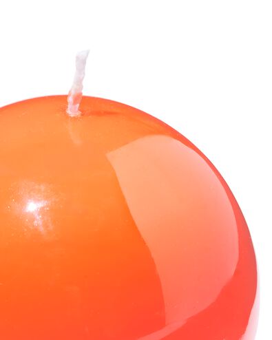 bougie sph&eacute;rique ⌀10cm lisse orange - 13504221 - HEMA