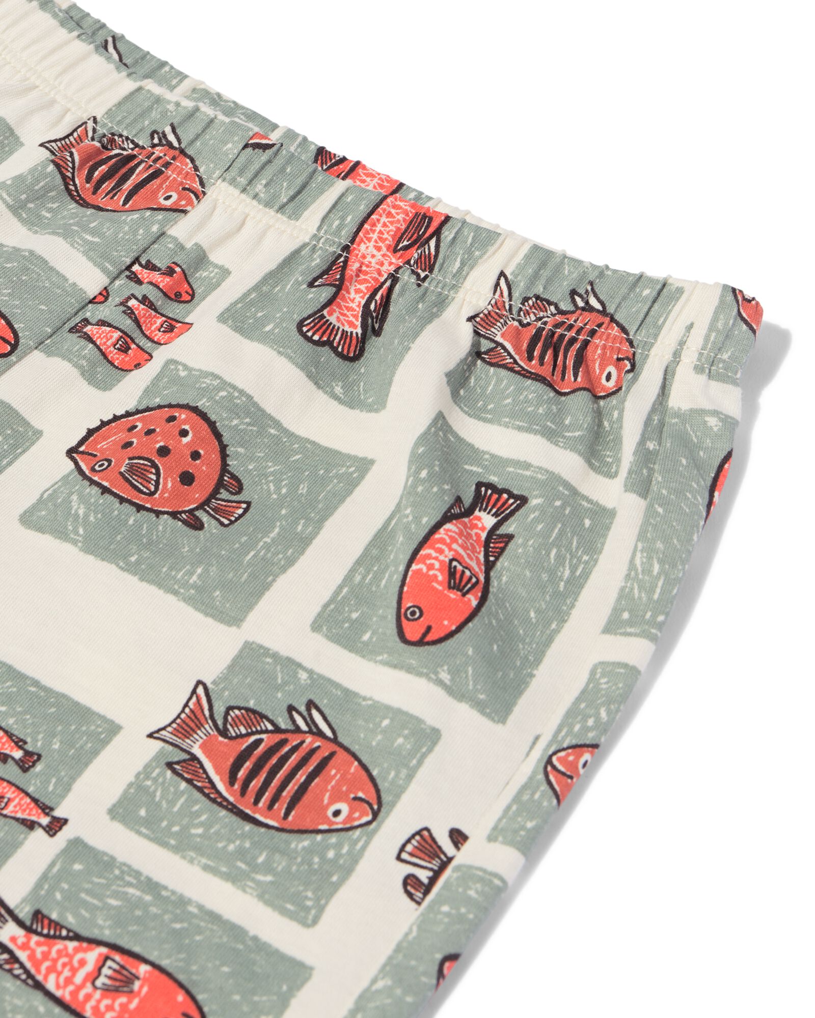 kindershortama vissen gebroken wit gebroken wit - 23001560OFFWHITE - HEMA