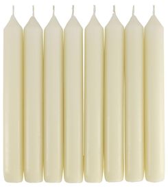 8 bougies longues Ø2x17 ivoire - 13501931 - HEMA