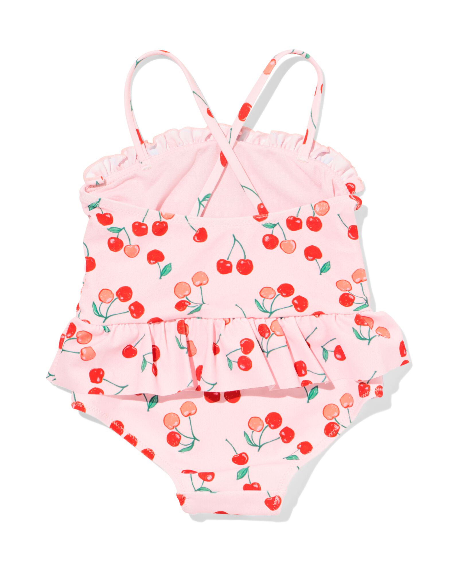 Baby-Badeanzug gesmokt, Kirschen rosa rosa - 33200730PINK - HEMA