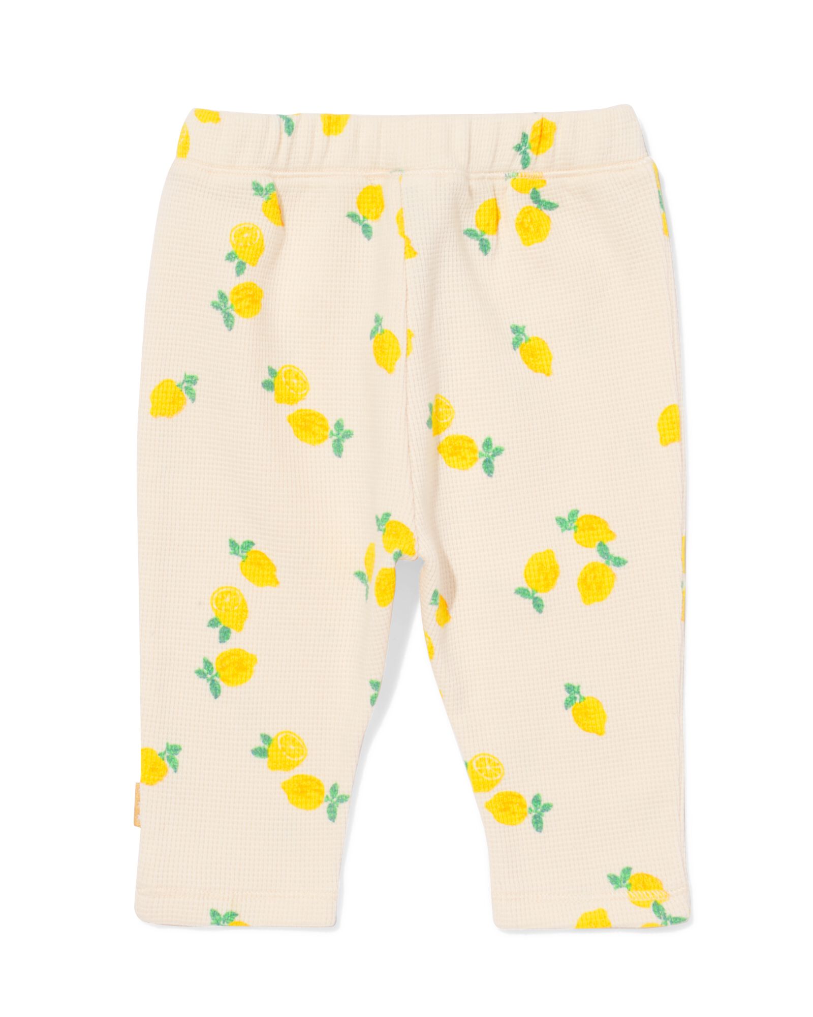 pantalon nouveau-n&eacute; gaufre citrons &eacute;cru - 33419320ECRU - HEMA