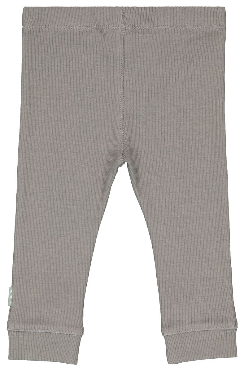 pantalon nouveau-né - côtelé gris 50 - 33436331 - HEMA