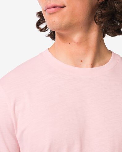 Herren-T-Shirt Jaap aus Slub-Jersey hellrosa hellrosa - 2178860LIGHTPINK - HEMA