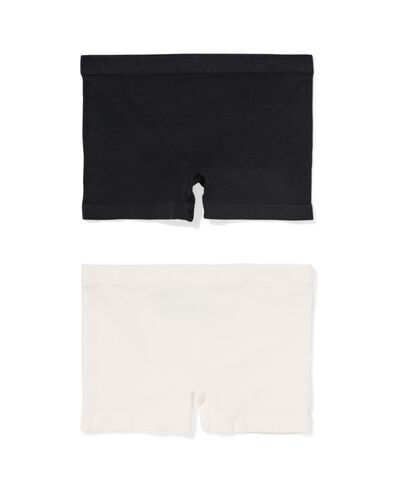 Kinder-Boxershorts nahtlos gerippt &ndash; 2 St&uuml;ck schwarz/wei&szlig; - 19301640BLACKWHITE - HEMA