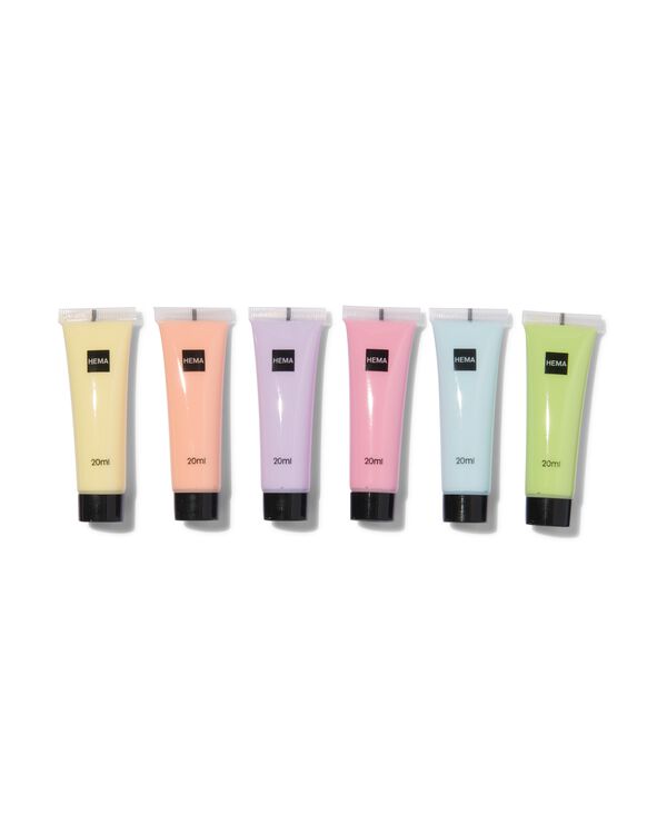 acrylverf pastel 6x20ml - 60720092 - HEMA