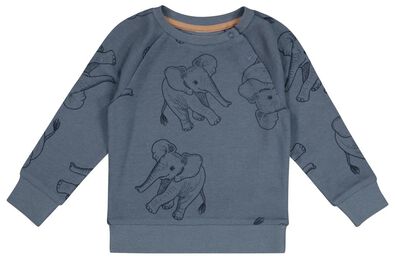 sweat bébé éléphant bleu - 1000026056 - HEMA