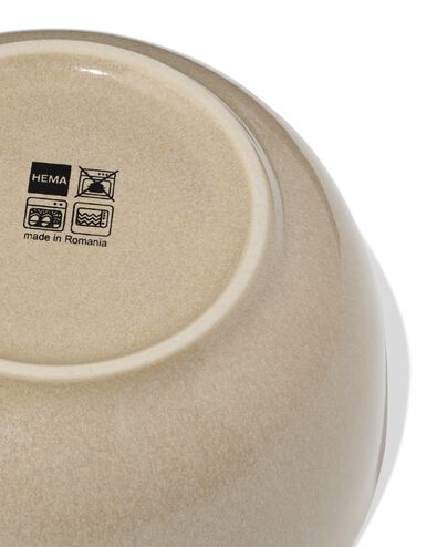 Schale, &Oslash; 14 cm, PUUR, reaktive Glasur, Beige - 9650134 - HEMA