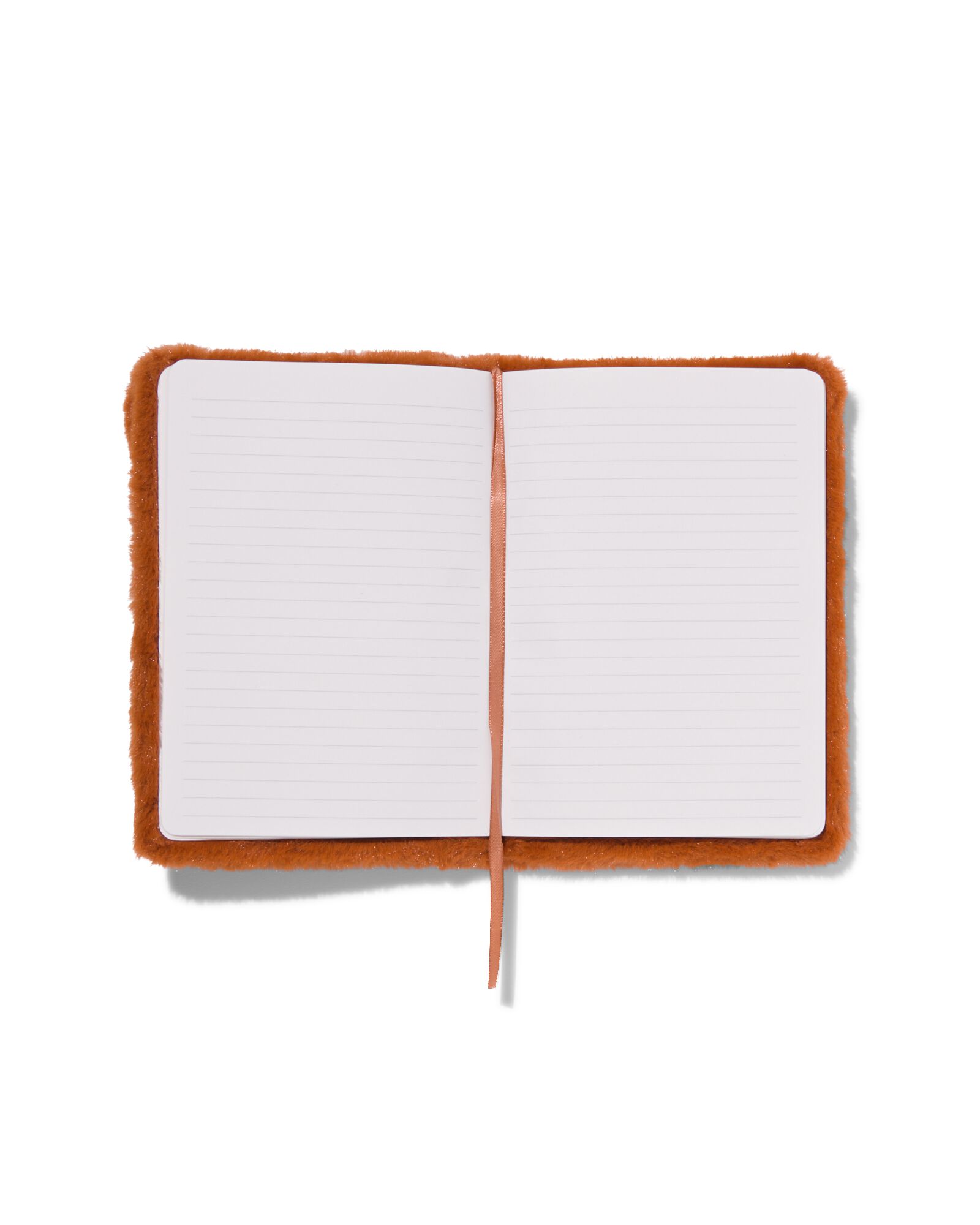 notitieboek gelinieerd fluffy rode panda A5 - 14130095 - HEMA