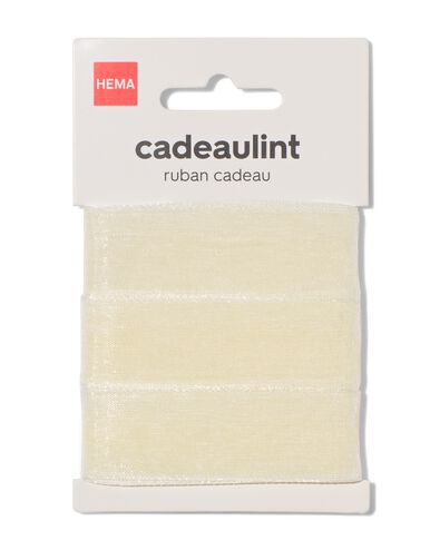 cadeaulint 4.3m gebroken wit - 14700708 - HEMA