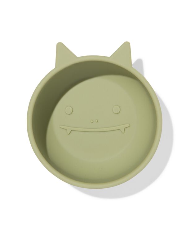 bol enfant ⌀10cm silicone monstre vert - 80650221 - HEMA