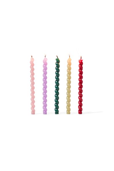 10 bougies d’anniversaire torsadées 11,5cm - 14200776 - HEMA