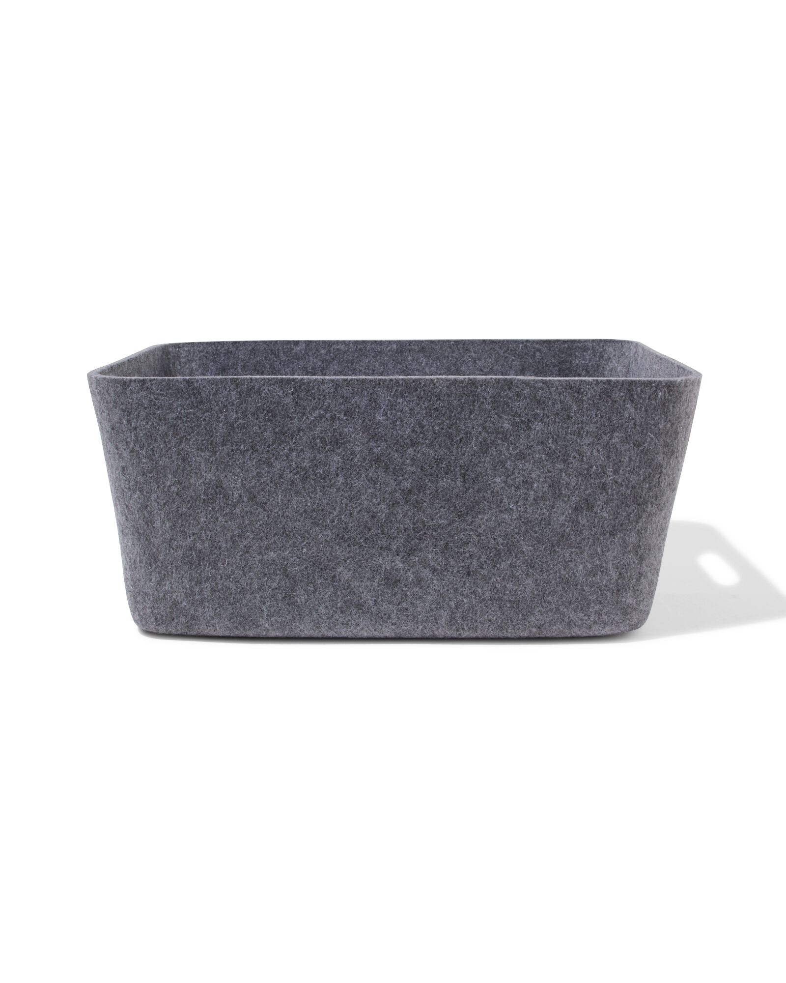 Aufbewahrungskorb 36 &times; 27 &times; 16 cm, L Filz, Grau - 39800089 - HEMA