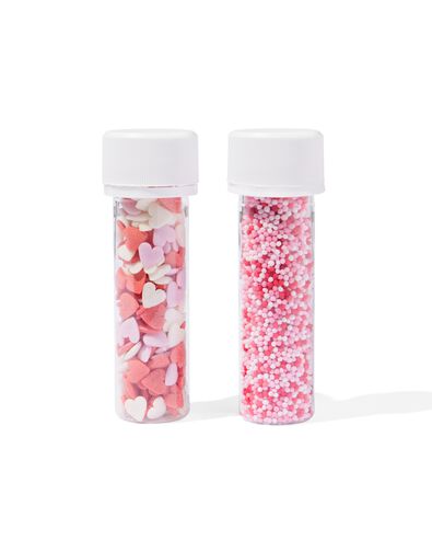 kit de d&eacute;coration comestible perles de sucre et coeurs - 10280047 - HEMA