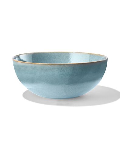 schaal - 26 cm - Porto - reactief glazuur - blauw - 9602028 - HEMA