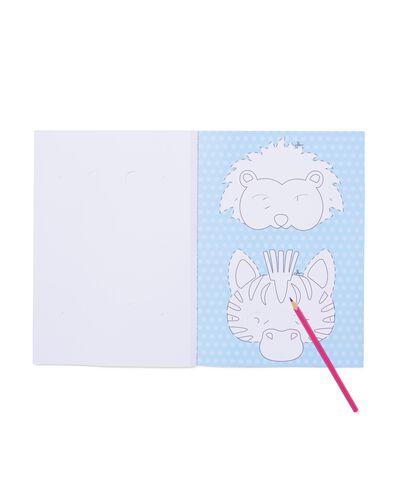 inkleur maskers feestdieren - 16 stuks - 15900361 - HEMA