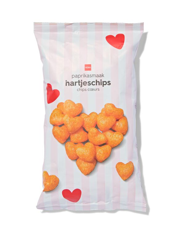 chips c&oelig;urs paprika 100 g - 24112600 - HEMA