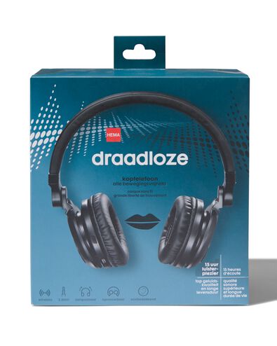 casque sans fil noir - 39620036 - HEMA