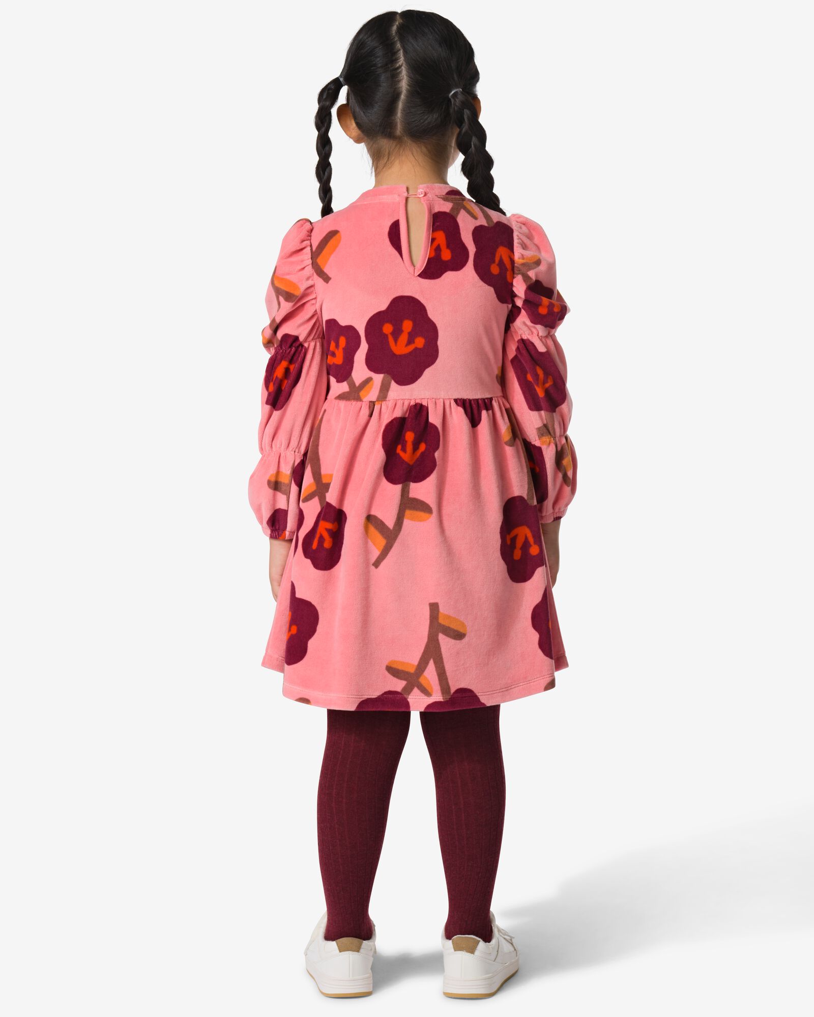 Kinderkleid mit Blumen rosa rosa - 30836101PINK - HEMA