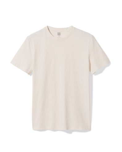 T-shirt homme Lorenzo blanc cass&eacute; - 2140610OFFWHITE - HEMA