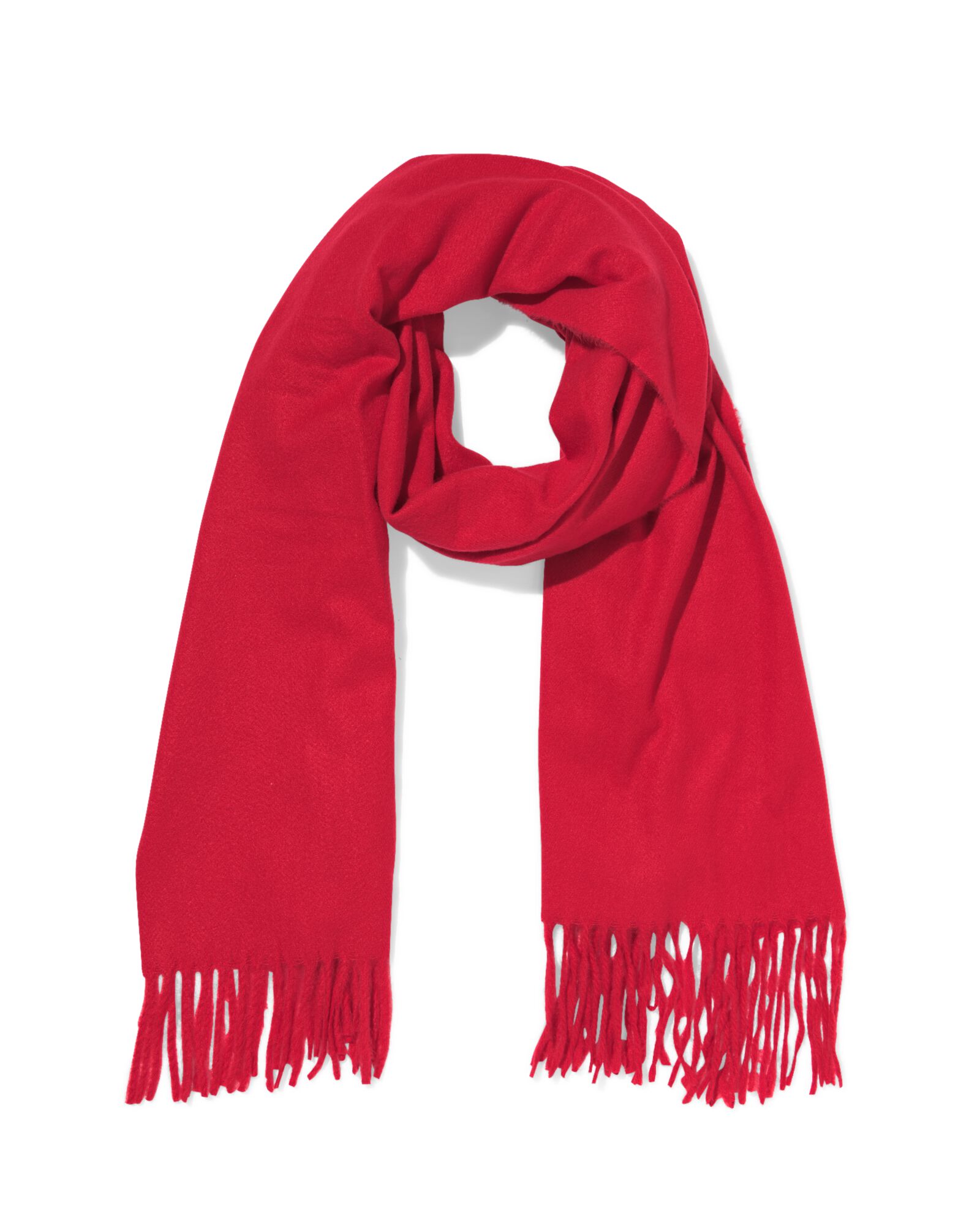 damessjaal 58x200cm rood - 16451064 - HEMA