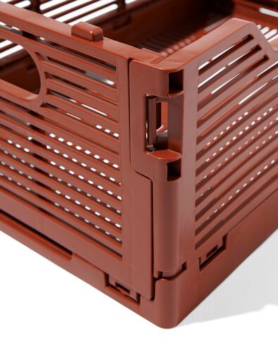 caisse pliable &agrave; lettres recycl&eacute;e brun - 1000032614 - HEMA