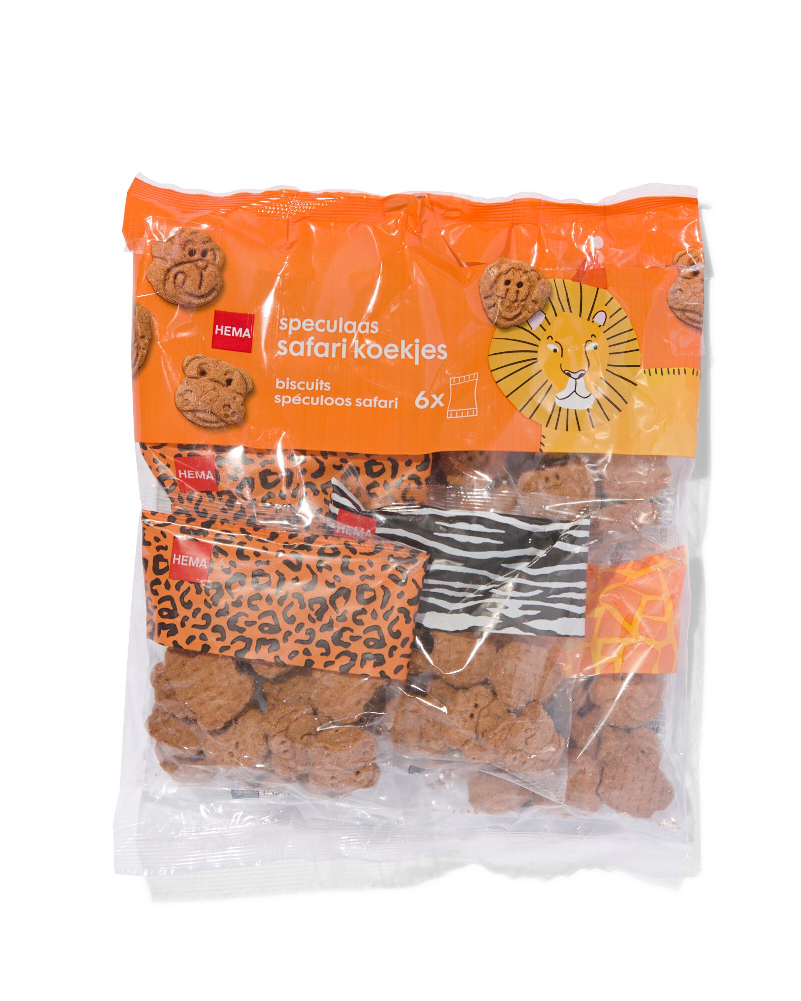 speculaas koekjes safari - 6 stuks - 10200047 - HEMA