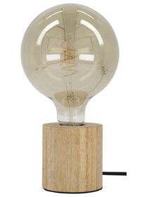 lampe LED avec pied en bois - 100 lumens - smokey - 20000006 - HEMA
