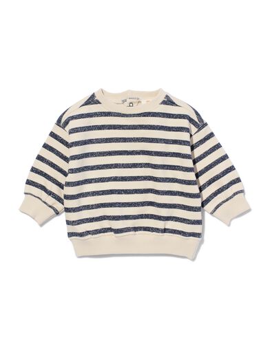 Baby-Sweatshirt, Streifen ecru - 33111970ECRU - HEMA