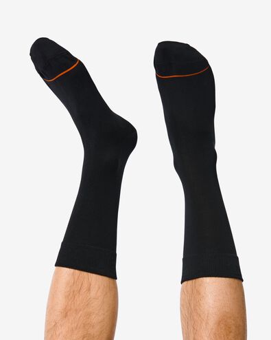 2 paires de chaussettes homme warm feet noir 43/46 - 4160327 - HEMA
