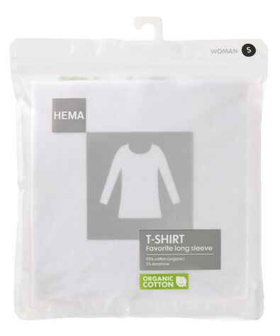 Basic-Damen-T-Shirt weiß XL - 36396080 - HEMA