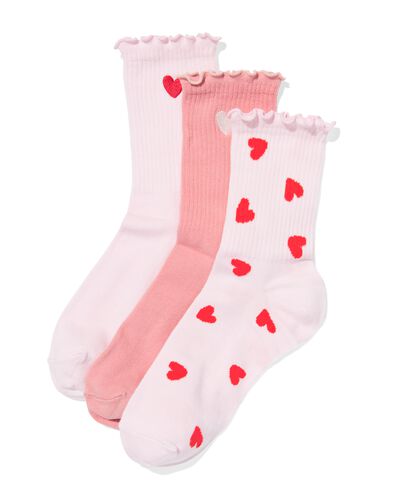 cadeauset sokken liefde hartjes - 3 paar - 60800260 - HEMA