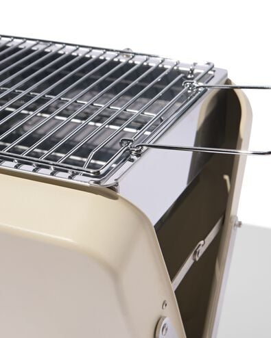 opvouwbare barbecue metaal beige - 41800234 - HEMA