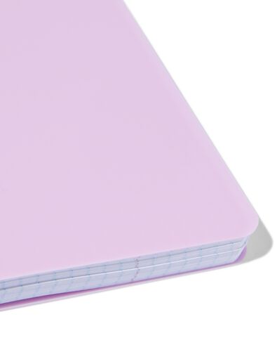 ringschrift A5 commerciaal geruit 4x8 lila - 14150122 - HEMA
