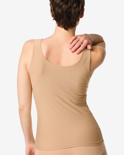 dames bh hemd met ingebouwde cups beige beige - 19602815BEIGE - HEMA