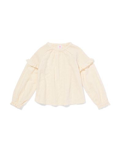 kinderblouse ecru ecru - 30837704ECRU - HEMA