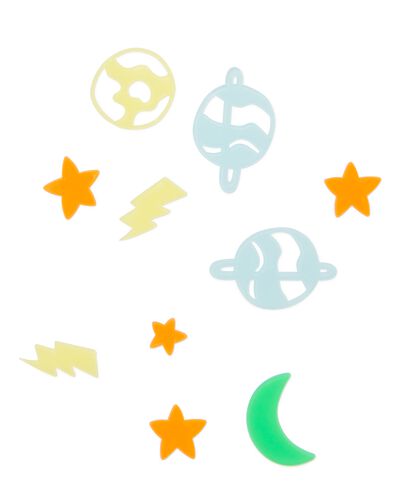 figuren glow in the dark - 10 stuks - 15130458 - HEMA