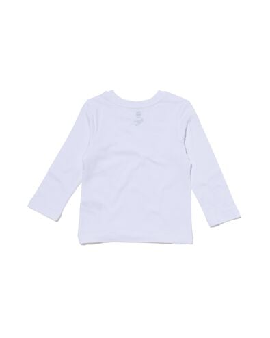 2 t-shirts enfant - coton bio blanc 134/140 - 30729684 - HEMA