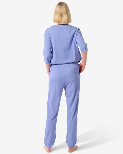 bas de pyjama femme coton bleu - 23420105BLUE - HEMA