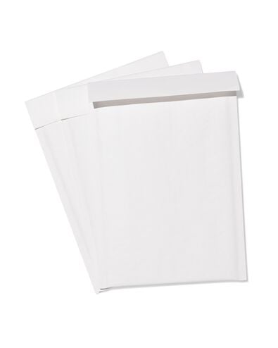 enveloppes rembourr&eacute;es blanches - 3 pi&egrave;ces - 14100155 - HEMA
