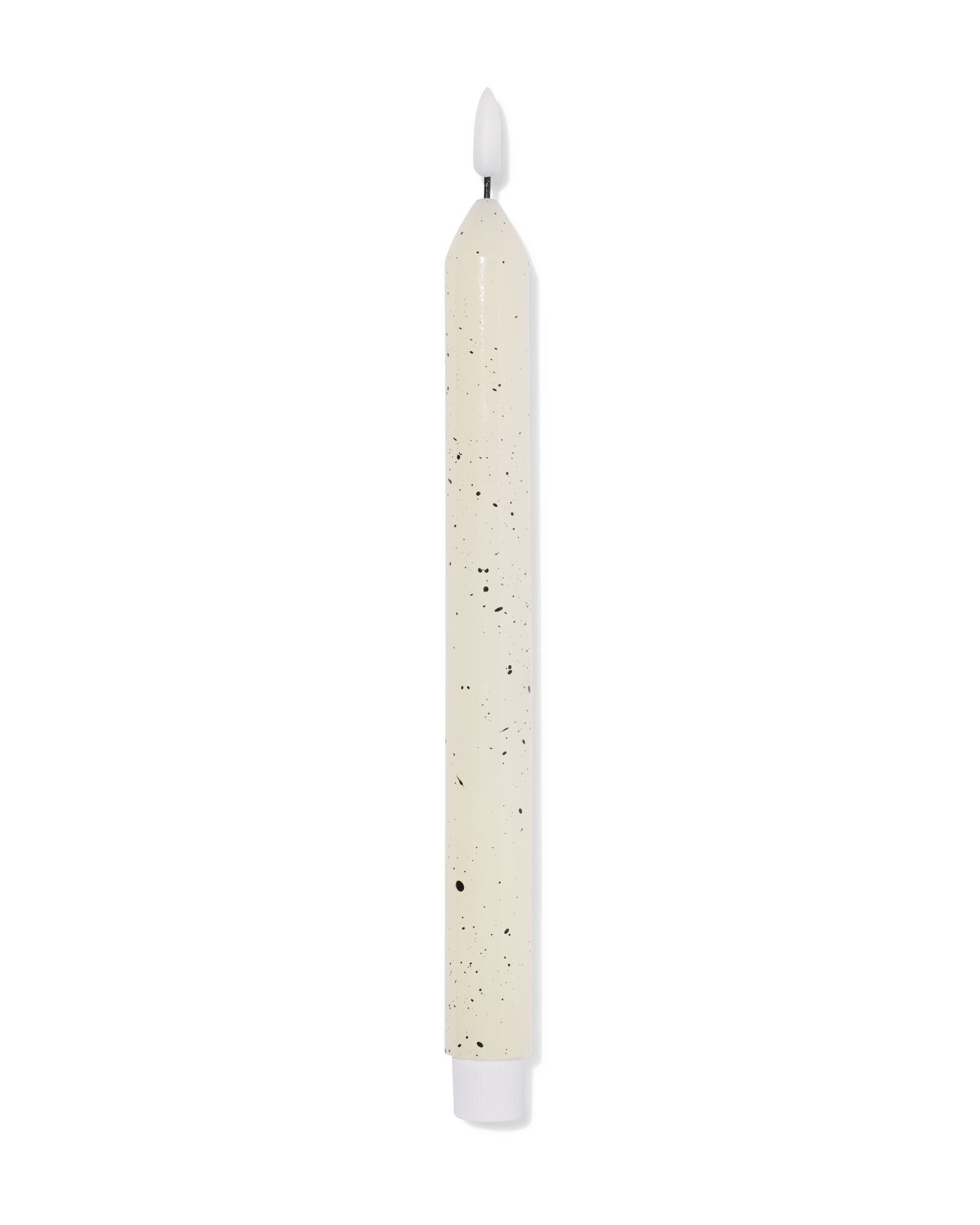 bougie longue LED ⌀2,3x29cm lisse moucheture ivoire - 13550157 - HEMA