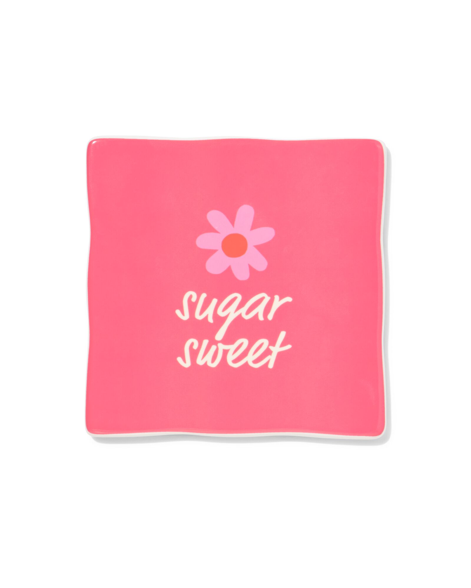 carreau 10x10 cm c&eacute;ramique fleur "sugar sweet" rose - 61100288 - HEMA