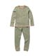 Kinder-Pyjama, Waffelstruktur hellgrün 122/128 - 23070065 - HEMA